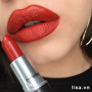 Mac Matte Lipstick 602 Chili Full Size 0.1oz / 3g New In Box Red non drying